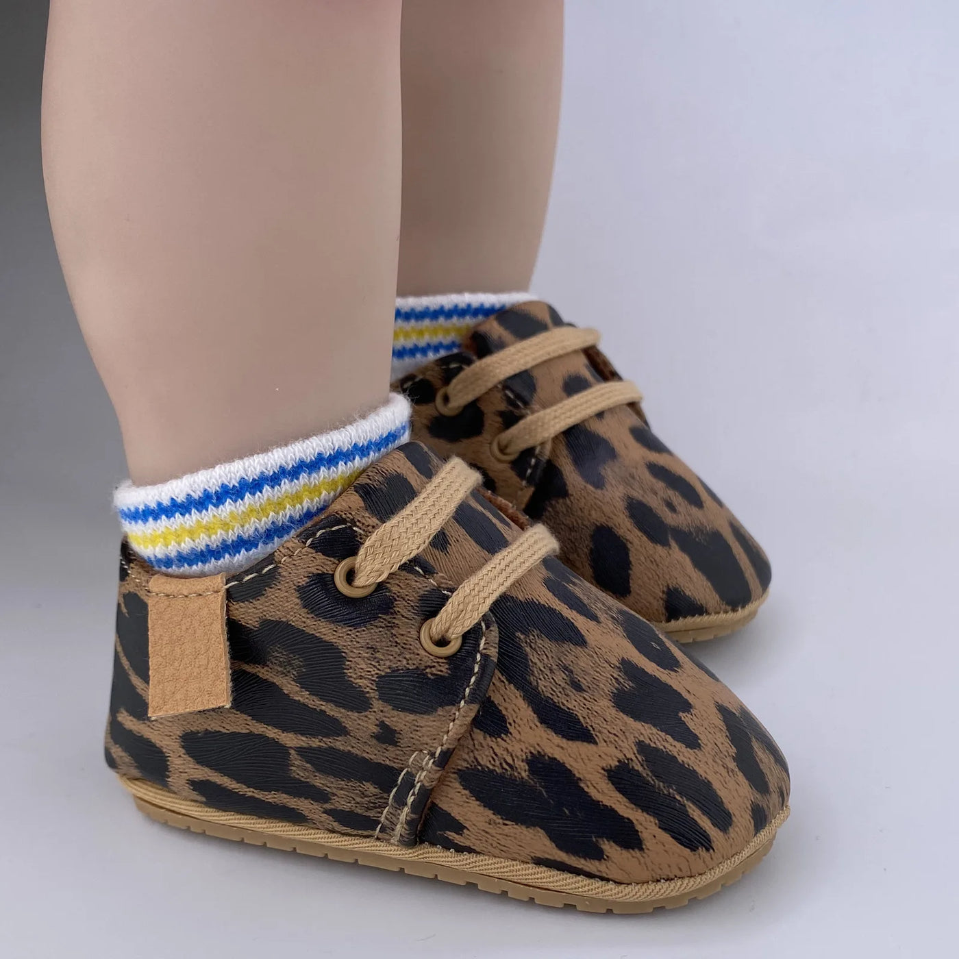 New Baby Shoes Retro Leather Boy Girl Shoes Multicolor Toddler Rubber Sole Anti-Slip First Walkers Infant Newborn Moccasins