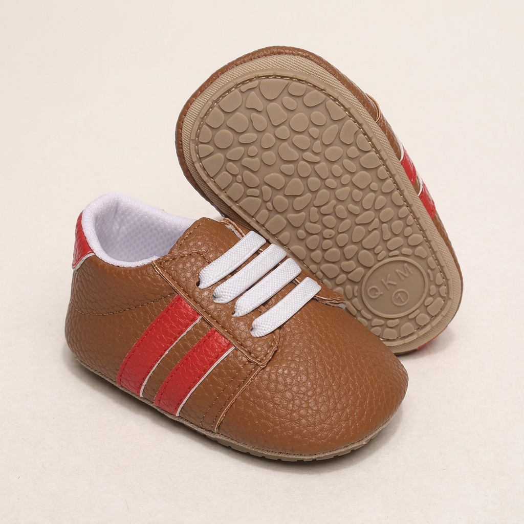 Zapatos marrón con rayas