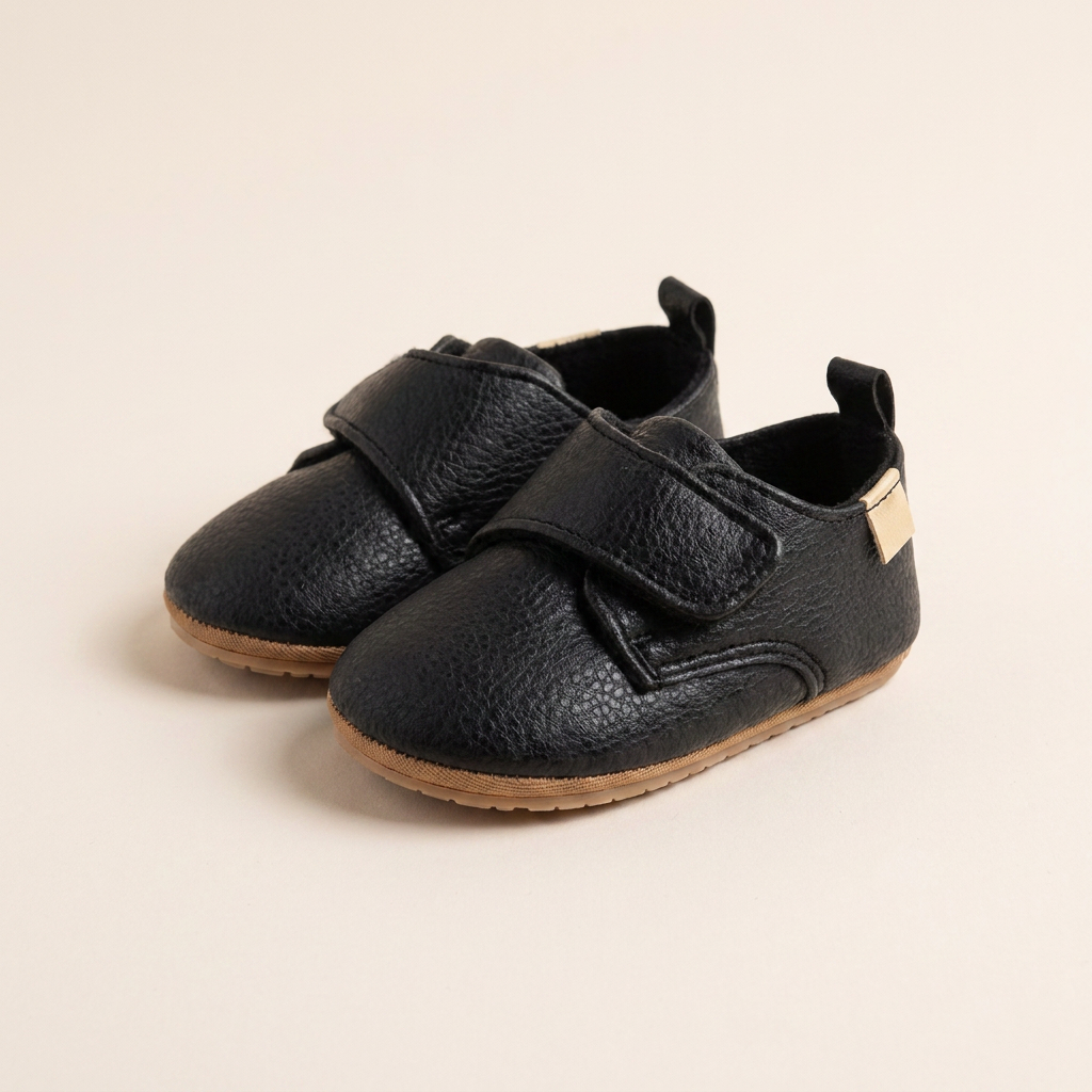 Zapatos negro con velcro