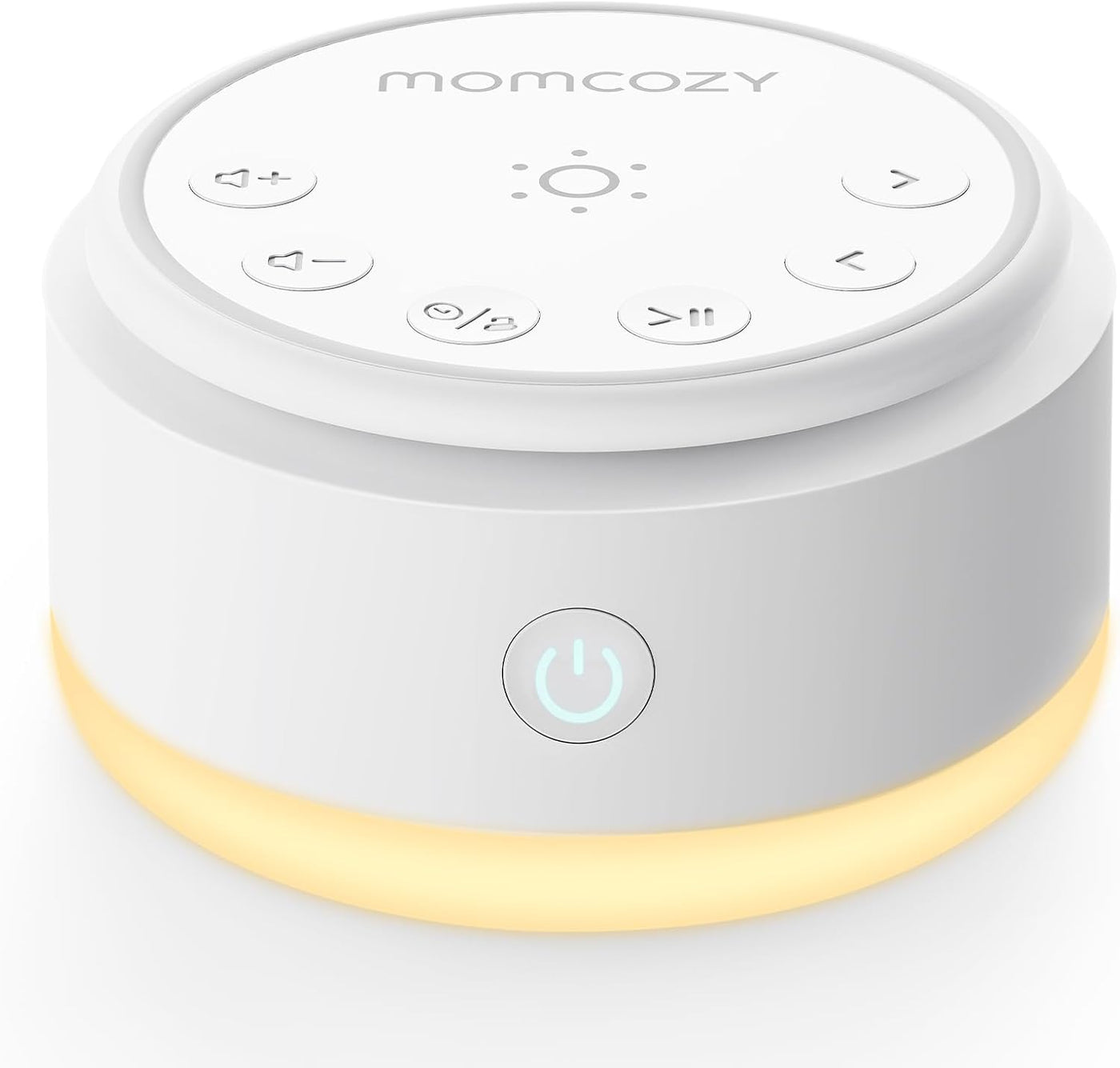 Momcozy Ruido Blanco Bebe Con 20 Sonidos Relajantes Y Luz Nocturna Táctil | Momcozy Maquina Ruido Blanco Bebe Portátil Con Temporizador De Sueño, Función De Memoria, Ideal Para Viajes Y Lactancia