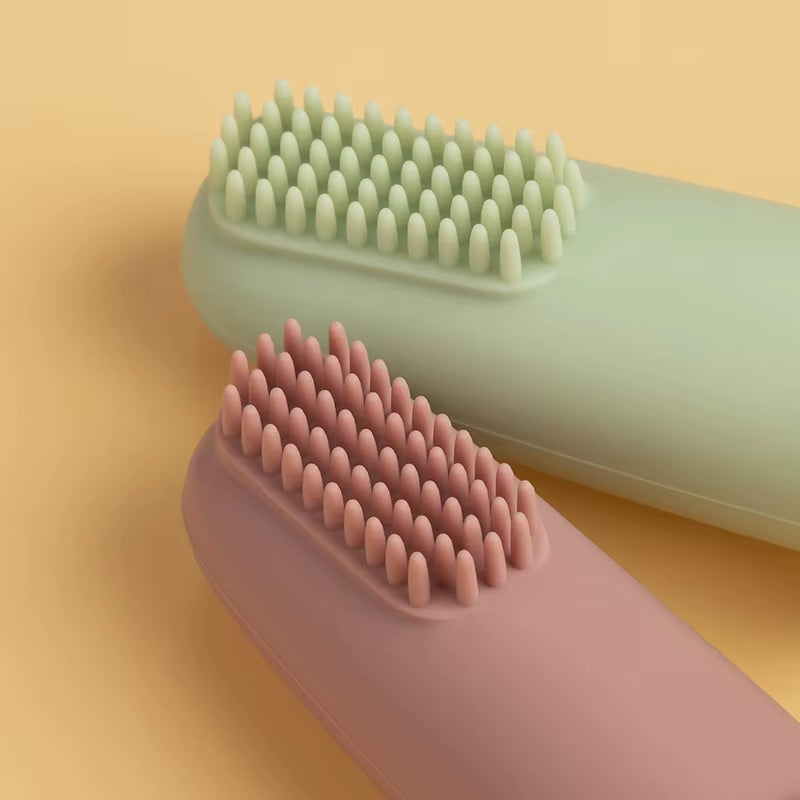 3Pcs Baby Silicone Finger Toothbrush Children Teeth Clear Massage Soft Infant Rubber Cleaning Brush Kid Dental Care Toothbrush
