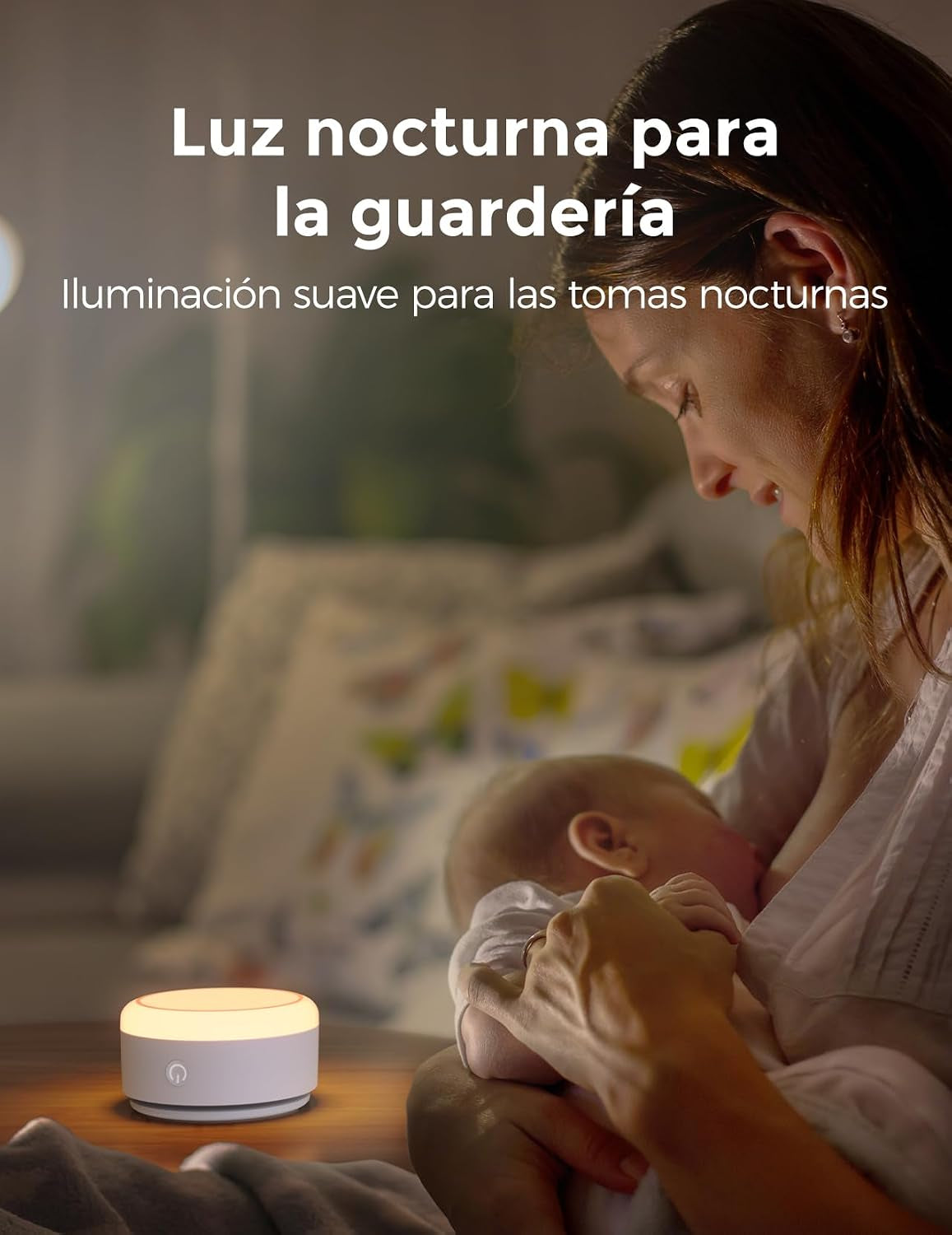 Momcozy Ruido Blanco Bebe Con 20 Sonidos Relajantes Y Luz Nocturna Táctil | Momcozy Maquina Ruido Blanco Bebe Portátil Con Temporizador De Sueño, Función De Memoria, Ideal Para Viajes Y Lactancia
