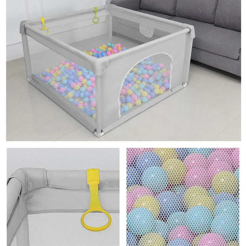 Baby Speelbox Veiligheidshek – Ruime Speelruimte Voor Baby & Peuter