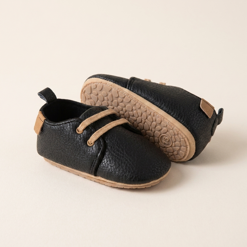 Zapatos negro con cordones